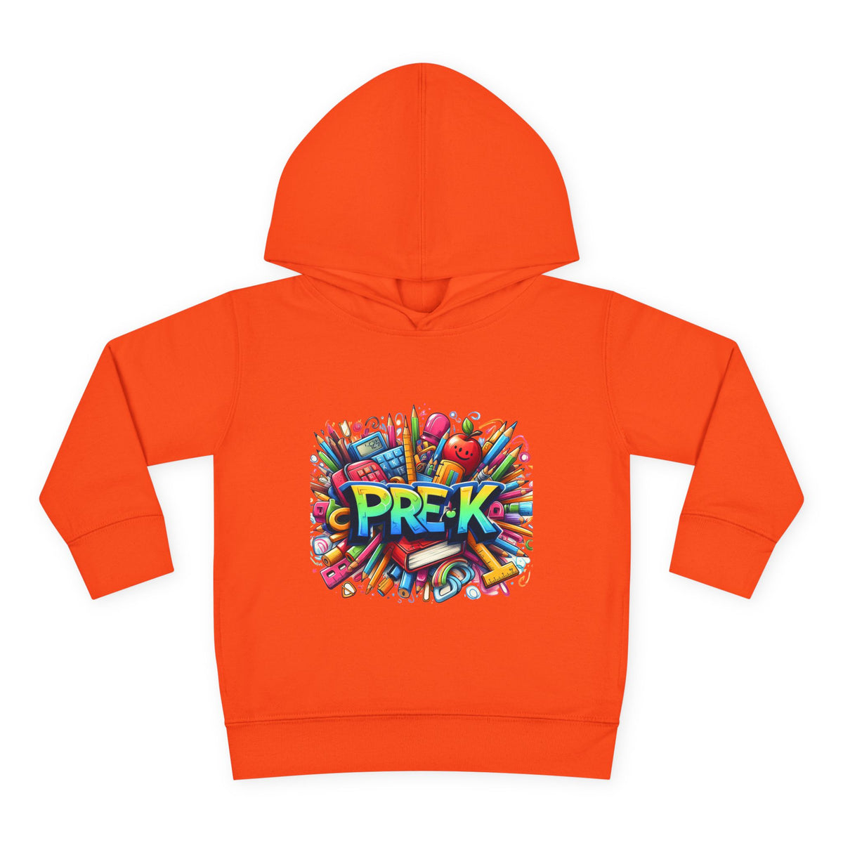 Pre-K Toddler Hoodie — Colorful School Kids Pullover Fleece