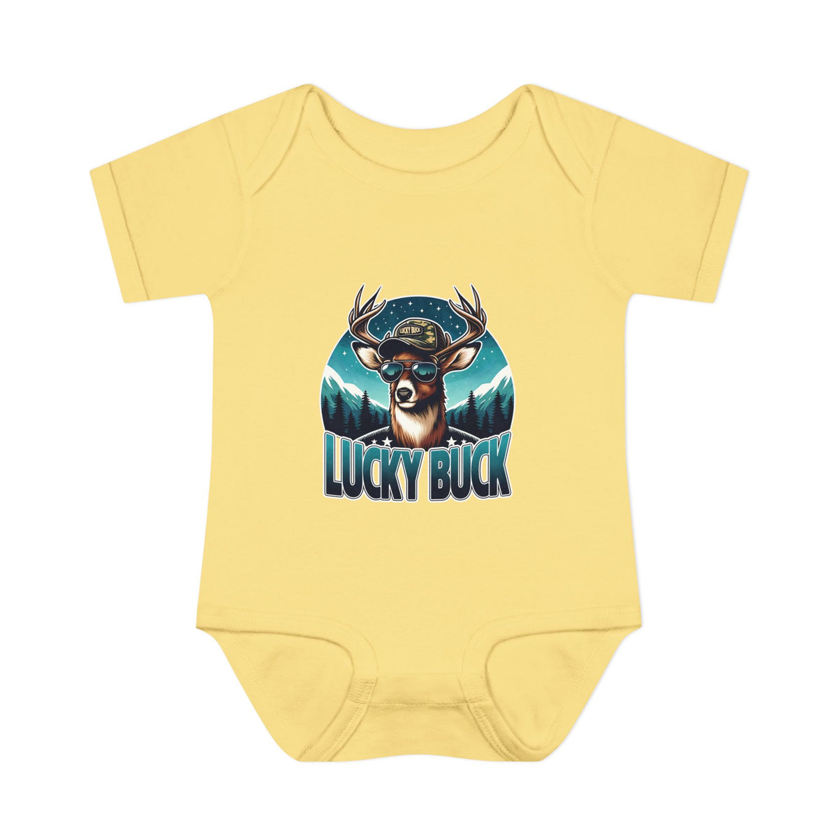 Lucky Buck Baby Bodysuit — Cute Deer Infant One-Piece