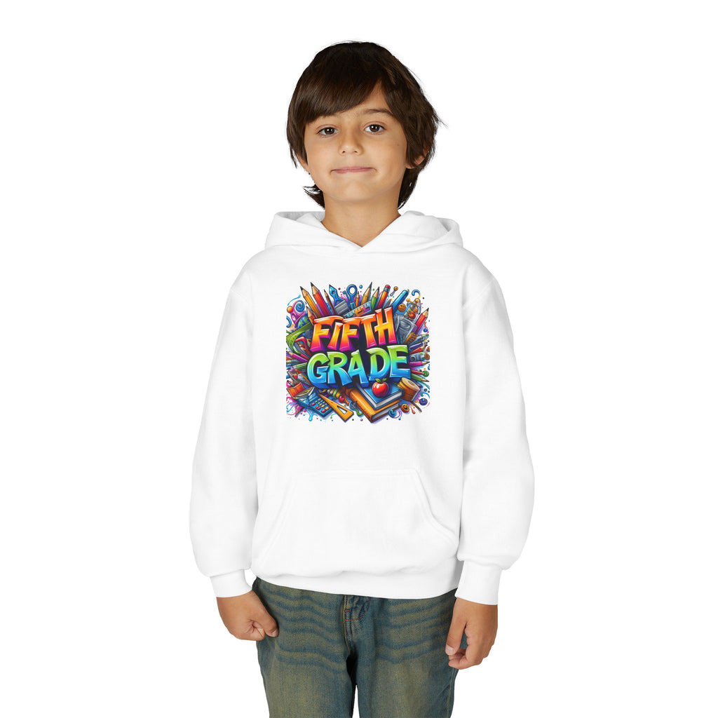Fifth Grade Kids Hoodie — Colorful Back-to-School Sweatshirt