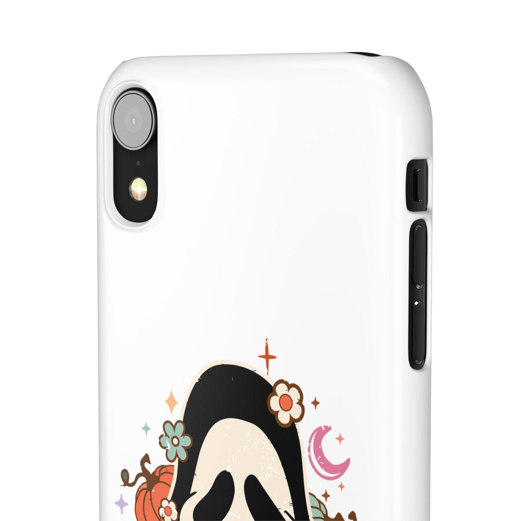 Scream Floral Phone Case — Cute Spooky Halloween Snap Case