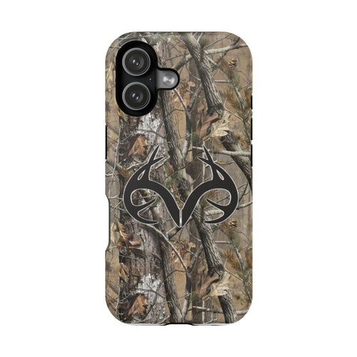 Camo Hunting Phone Case — Impact-Resistant Phone Cover with Antler Logo