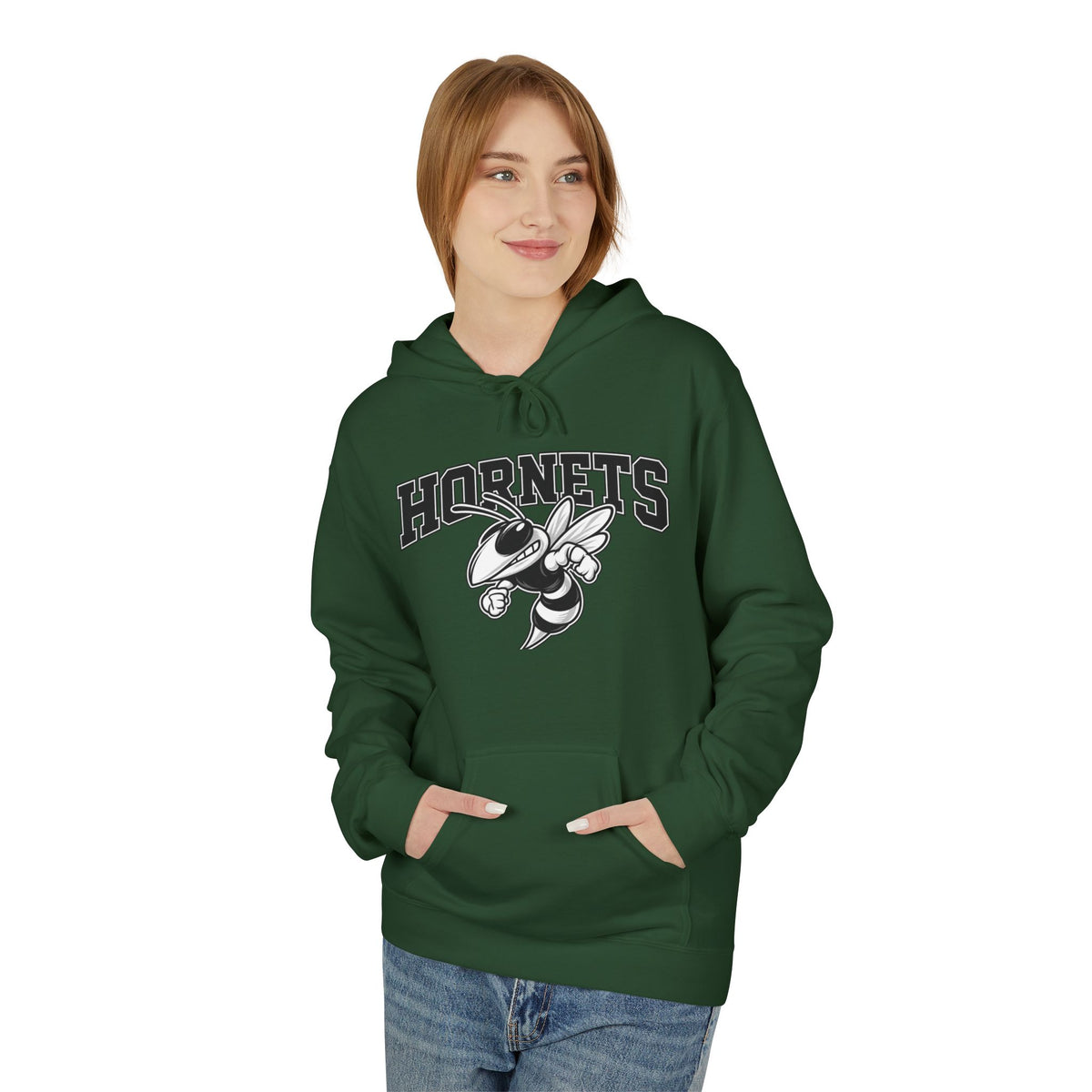 Hornets Vintage Mascot Hoodie — Retro School Team Sweatshirt