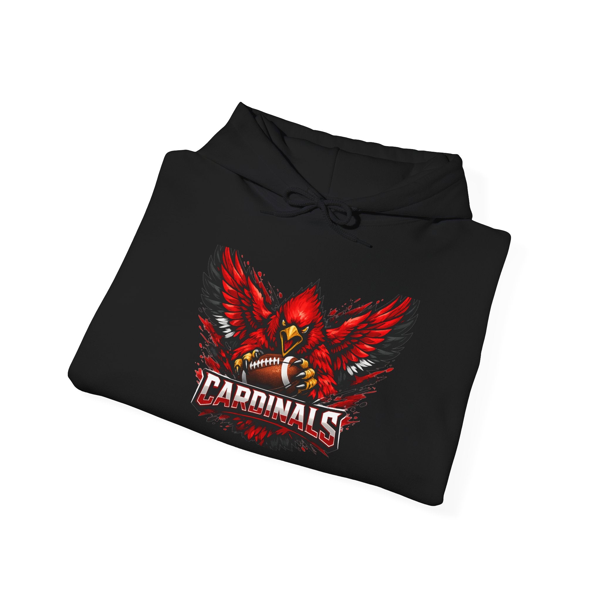 Cardinals Fierce Red Bird Hoodie — Athletic Team Spirit Pullover