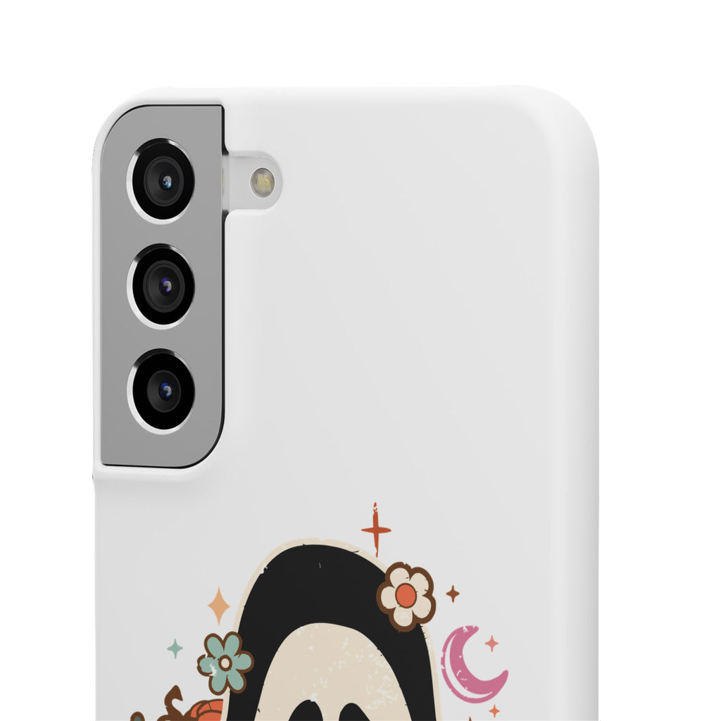 Scream Floral Phone Case — Cute Spooky Halloween Snap Case