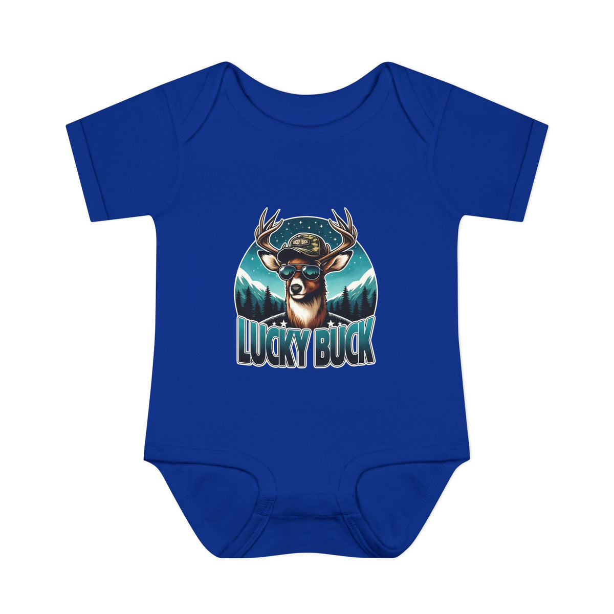 Lucky Buck Baby Bodysuit — Cute Deer Infant One-Piece