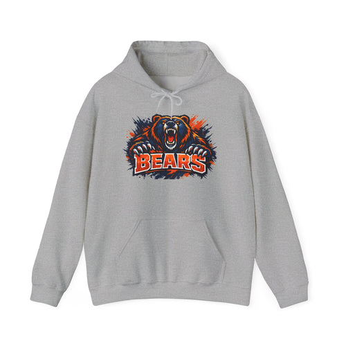 Bears Graphic Hoodie — Fierce Bear Mascot Sweatshirt