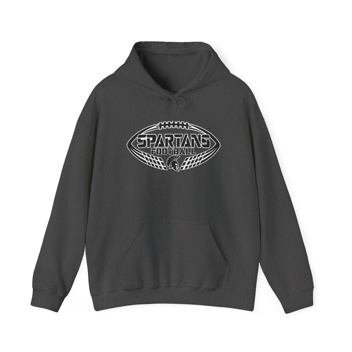 Football Hoodie — Spartans Football Vintage Logo