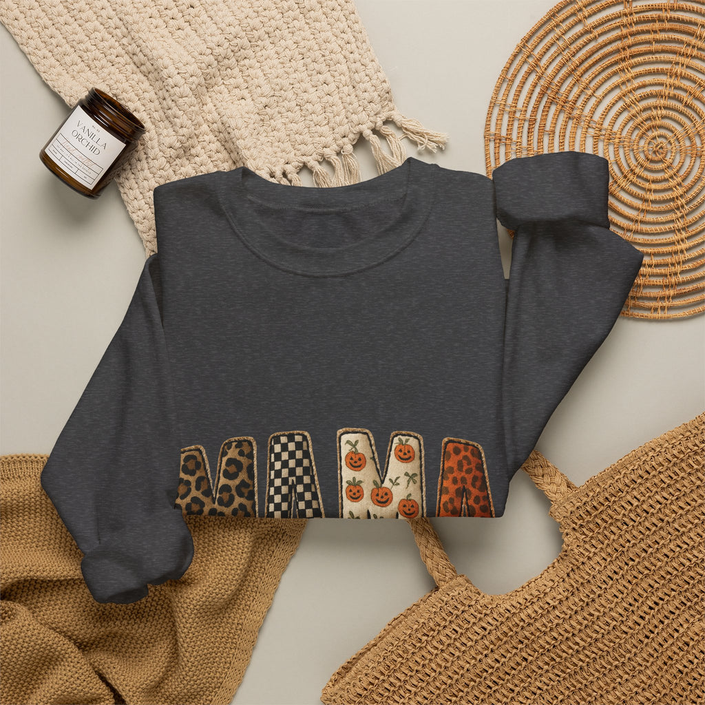 Mama Leopard & Floral Crewneck Sweatshirt — Trendy Mother's Day Pullover