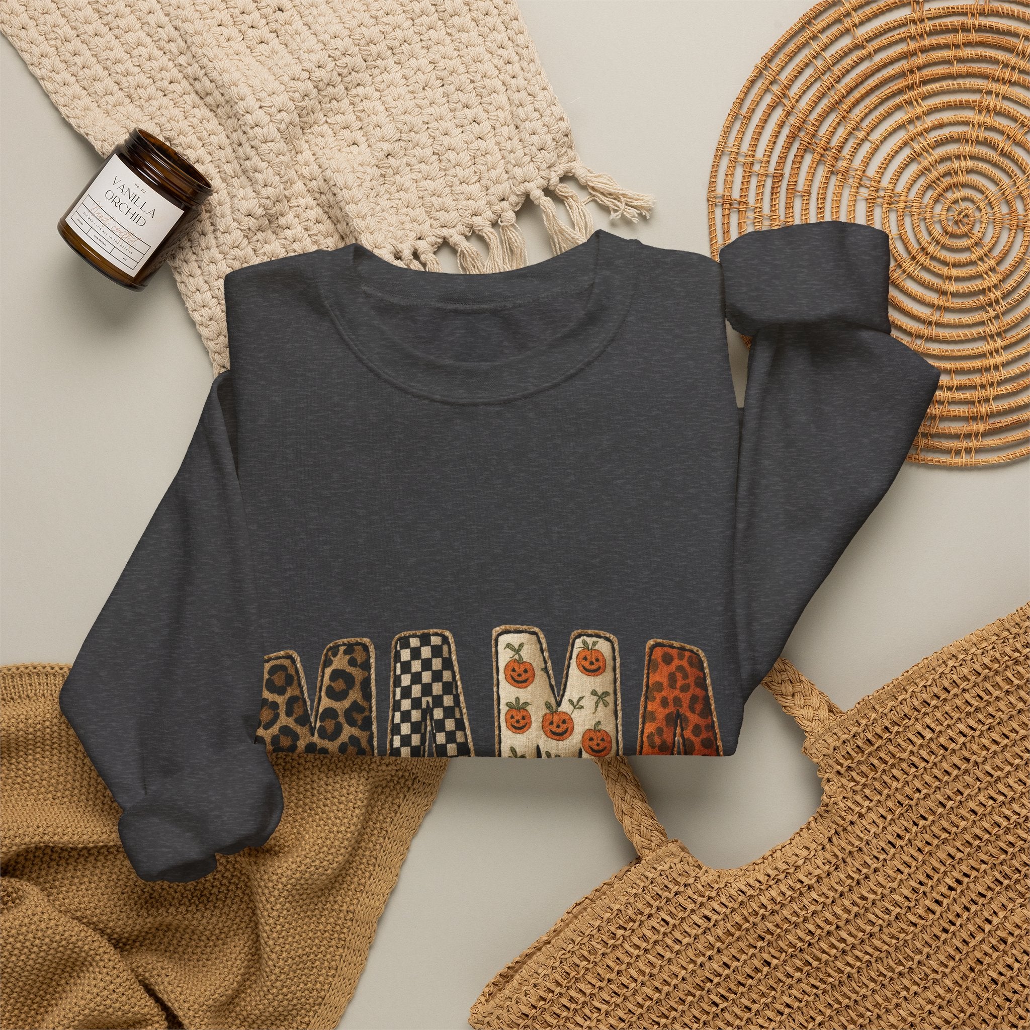 Mama Leopard & Floral Crewneck Sweatshirt — Trendy Mother's Day Pullover