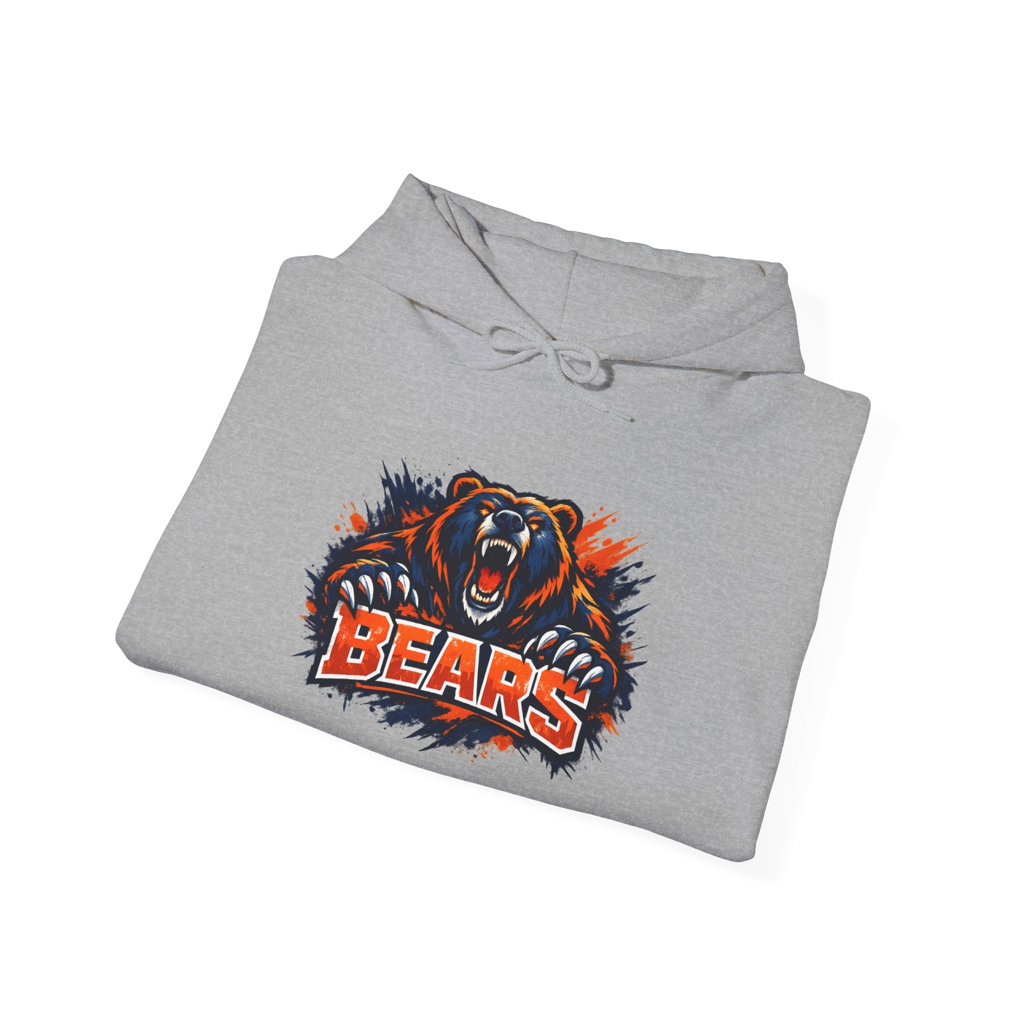 Bears Mascot Hoodie – Fierce Roaring Bear Graphic Sweatshirt