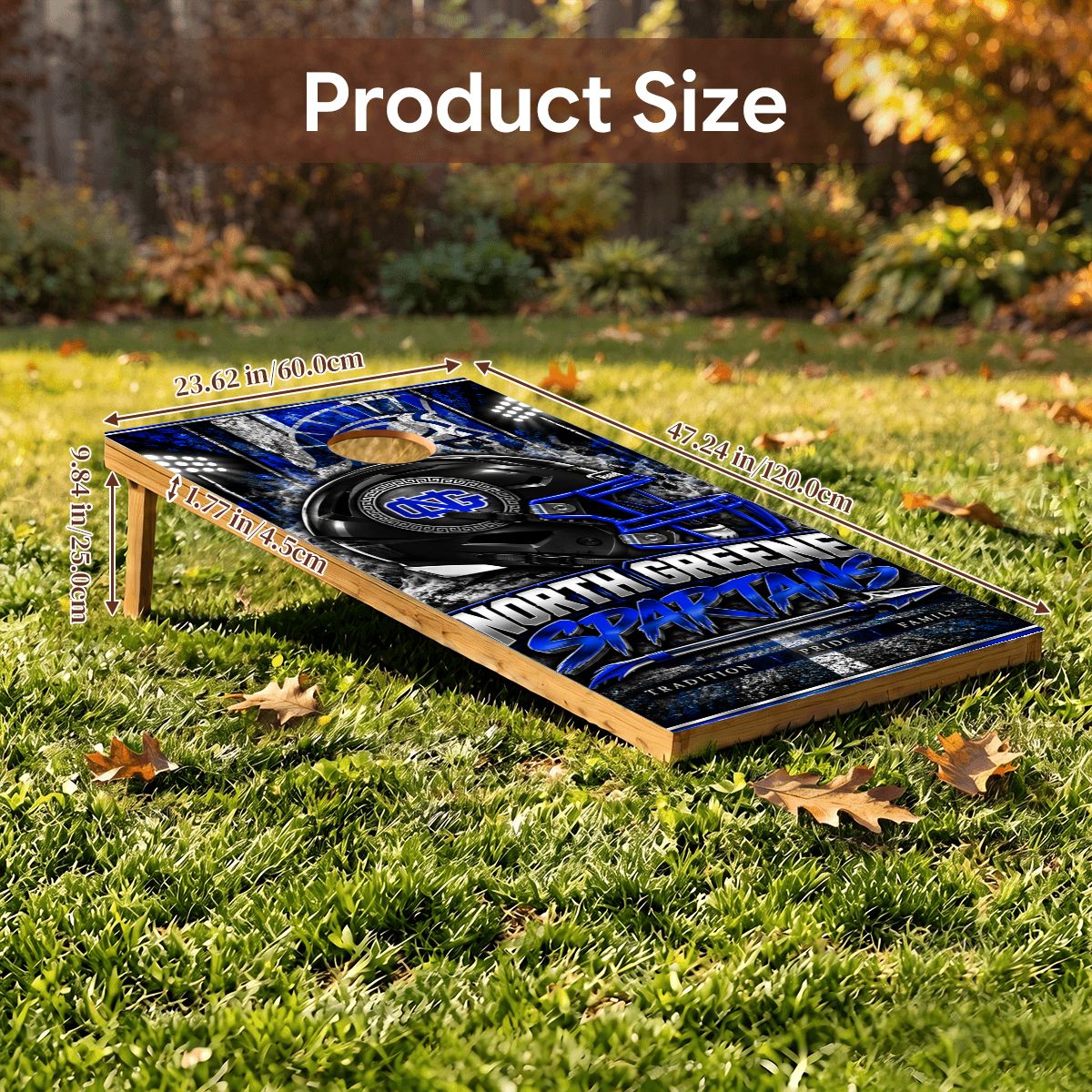 Cornhole Boards Game Set North Greene Spartans