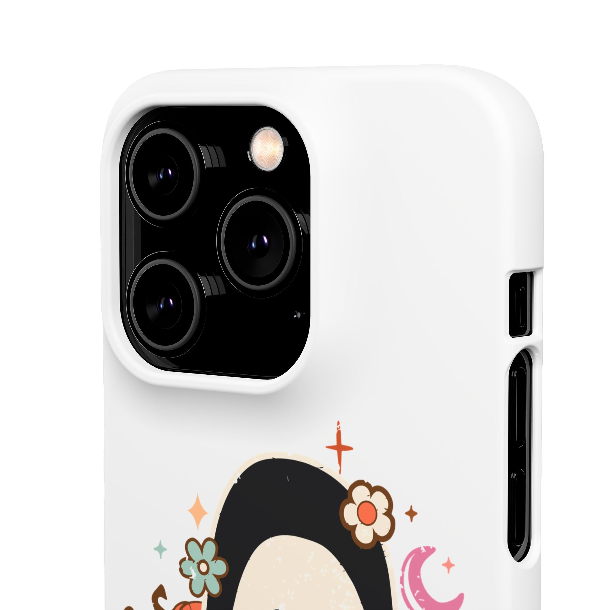 Scream Floral Phone Case — Cute Spooky Halloween Snap Case