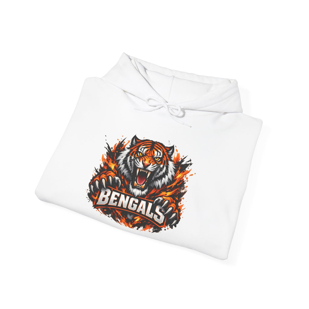 Bengals Tiger Hoodie — Vintage Fierce Football Fan Pullover