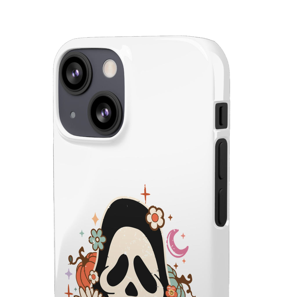Scream Floral Phone Case — Cute Spooky Halloween Snap Case