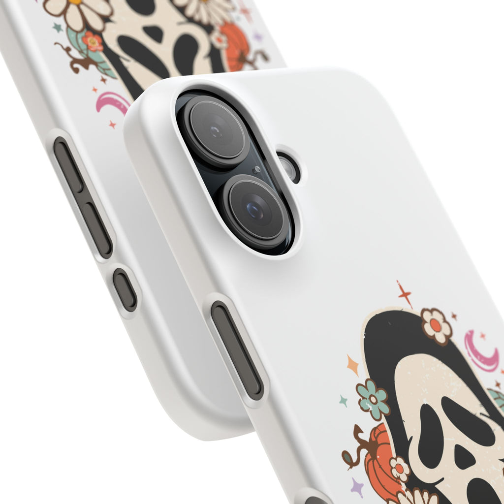 Scream Floral Phone Case — Cute Spooky Halloween Snap Case