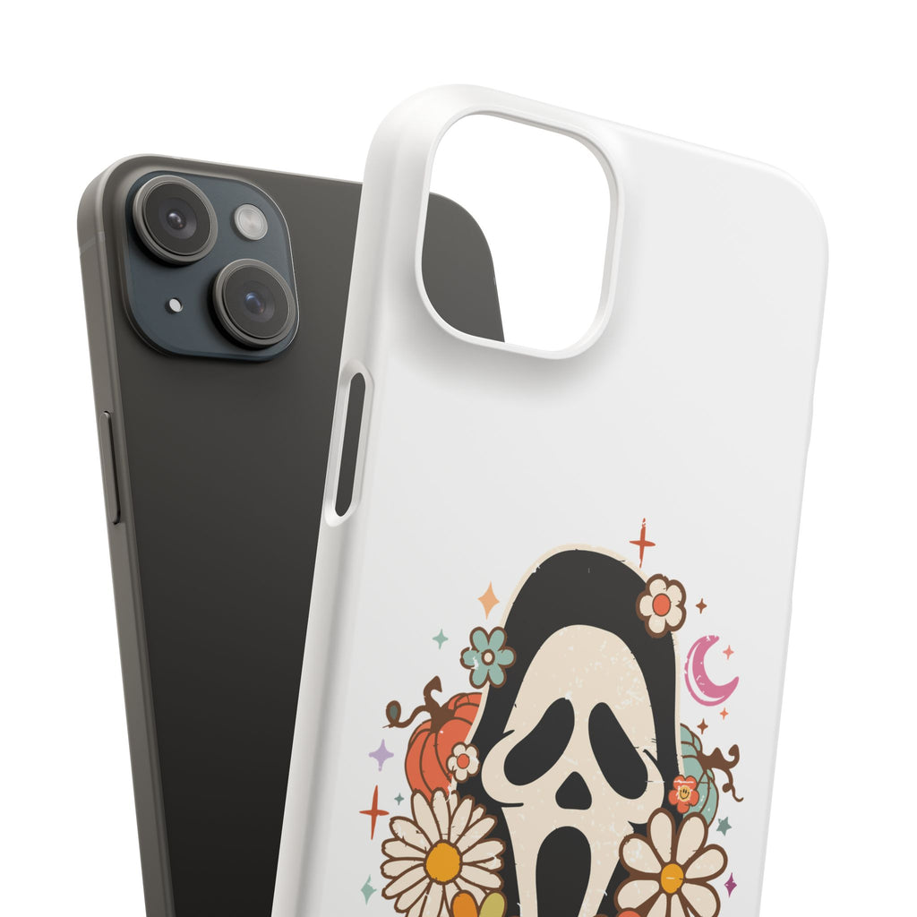 Scream Floral Phone Case — Cute Spooky Halloween Snap Case