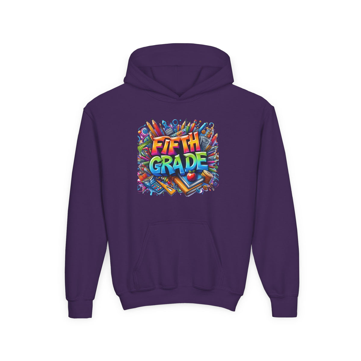 Fifth Grade Kids Hoodie — Colorful Back-to-School Sweatshirt
