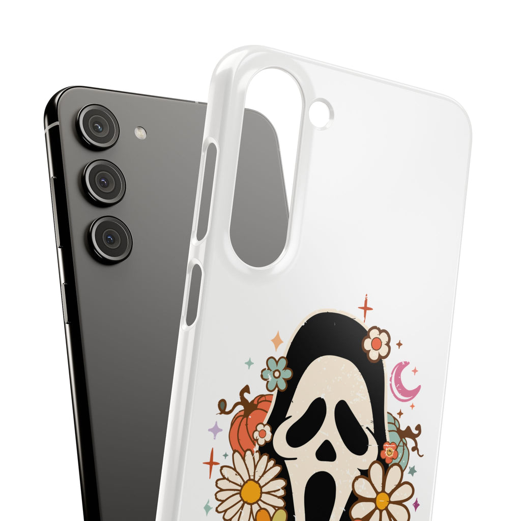 Scream Floral Phone Case — Cute Spooky Halloween Snap Case