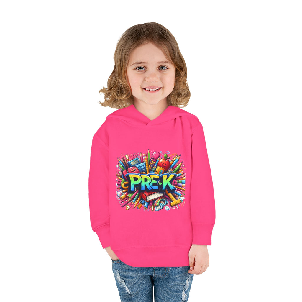Pre-K Toddler Hoodie — Colorful School Kids Pullover Fleece