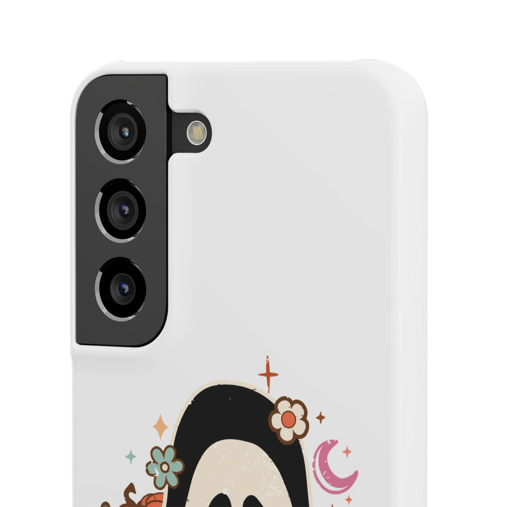 Scream Floral Phone Case — Cute Spooky Halloween Snap Case
