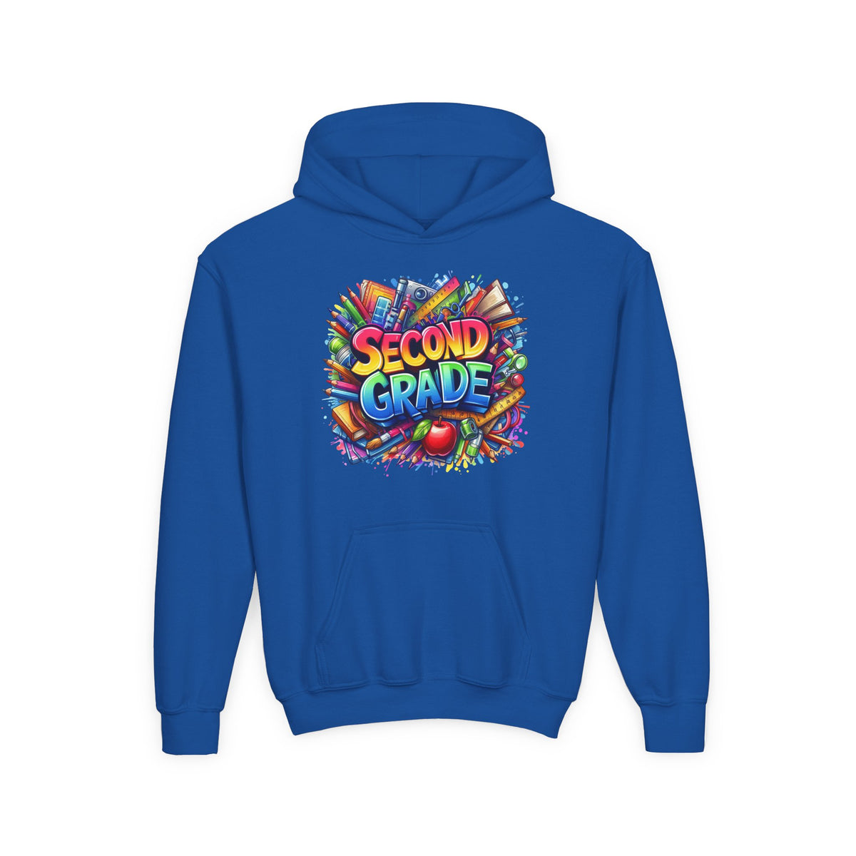 Second Grade Kids Hoodie — Colorful School Ready Sweatshirt for Students