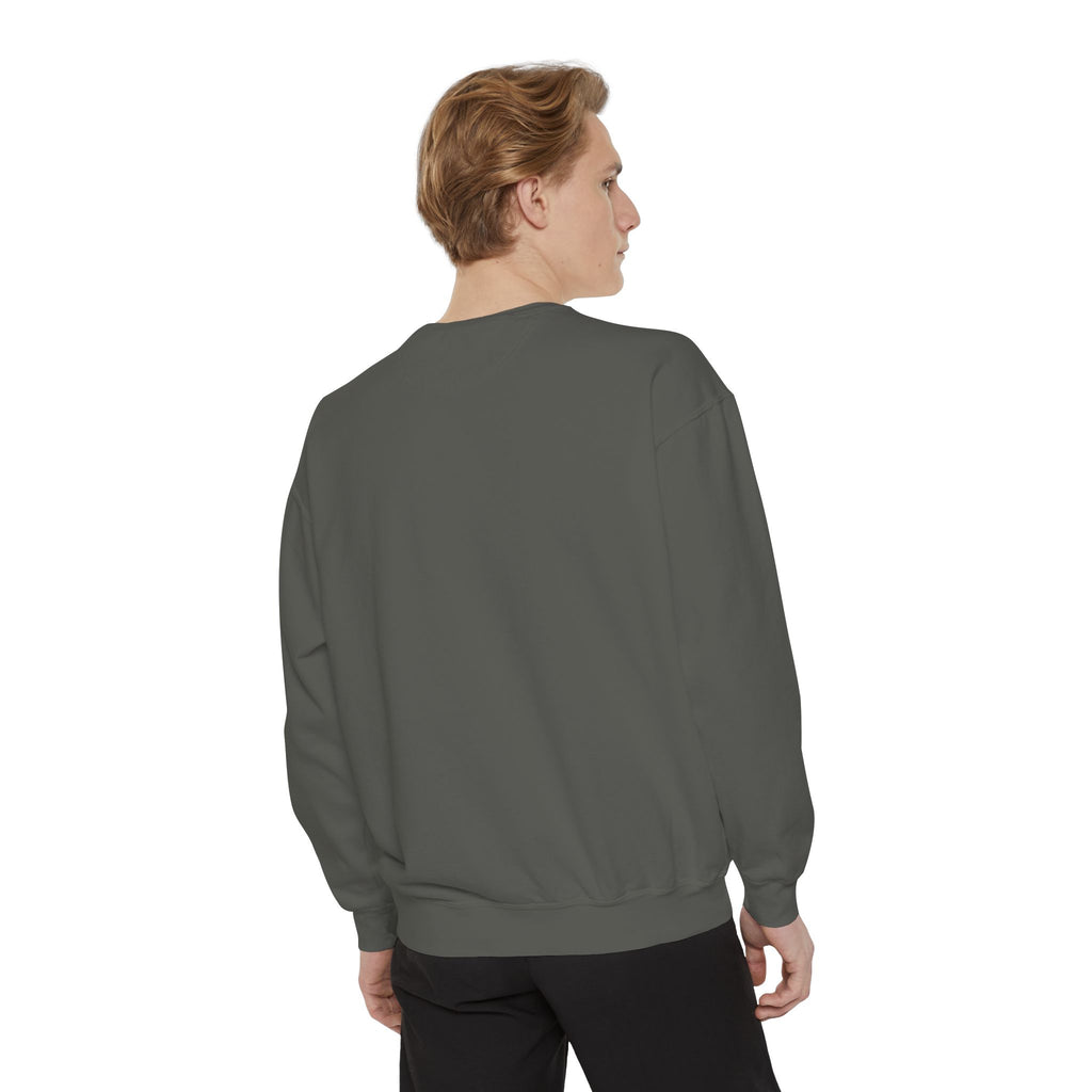 Spooky Vibes Sweatshirt — Halloween Retro Checkerboard Graphic