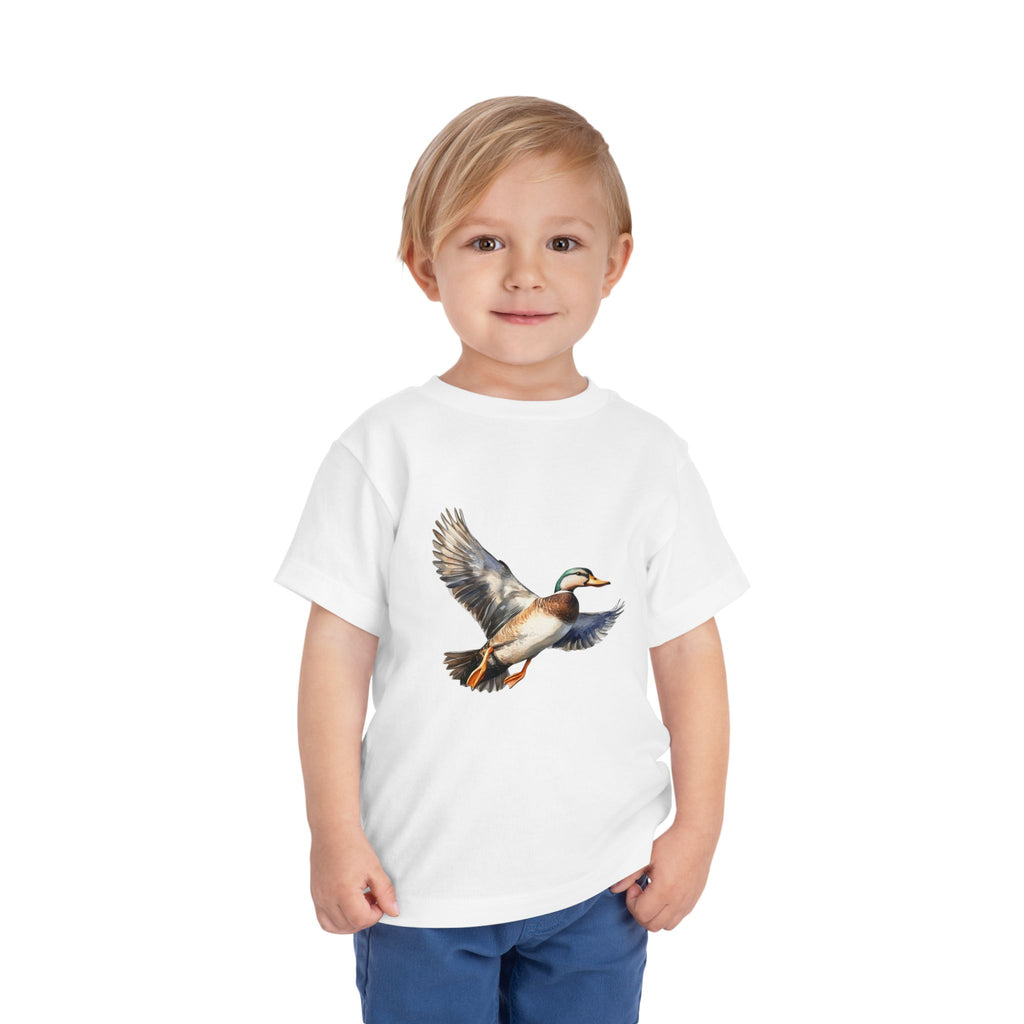 Toddler Tee — Flying Mallard Duck Graphic