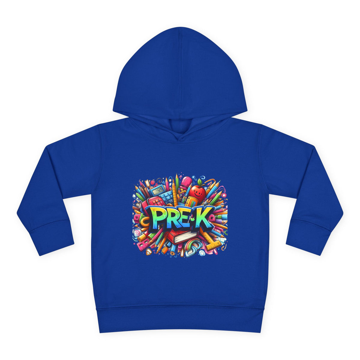 Pre-K Toddler Hoodie — Colorful School Kids Pullover Fleece
