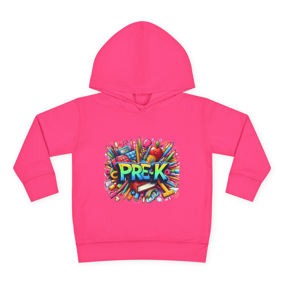Pre-K Toddler Hoodie — Colorful School Kids Pullover Fleece