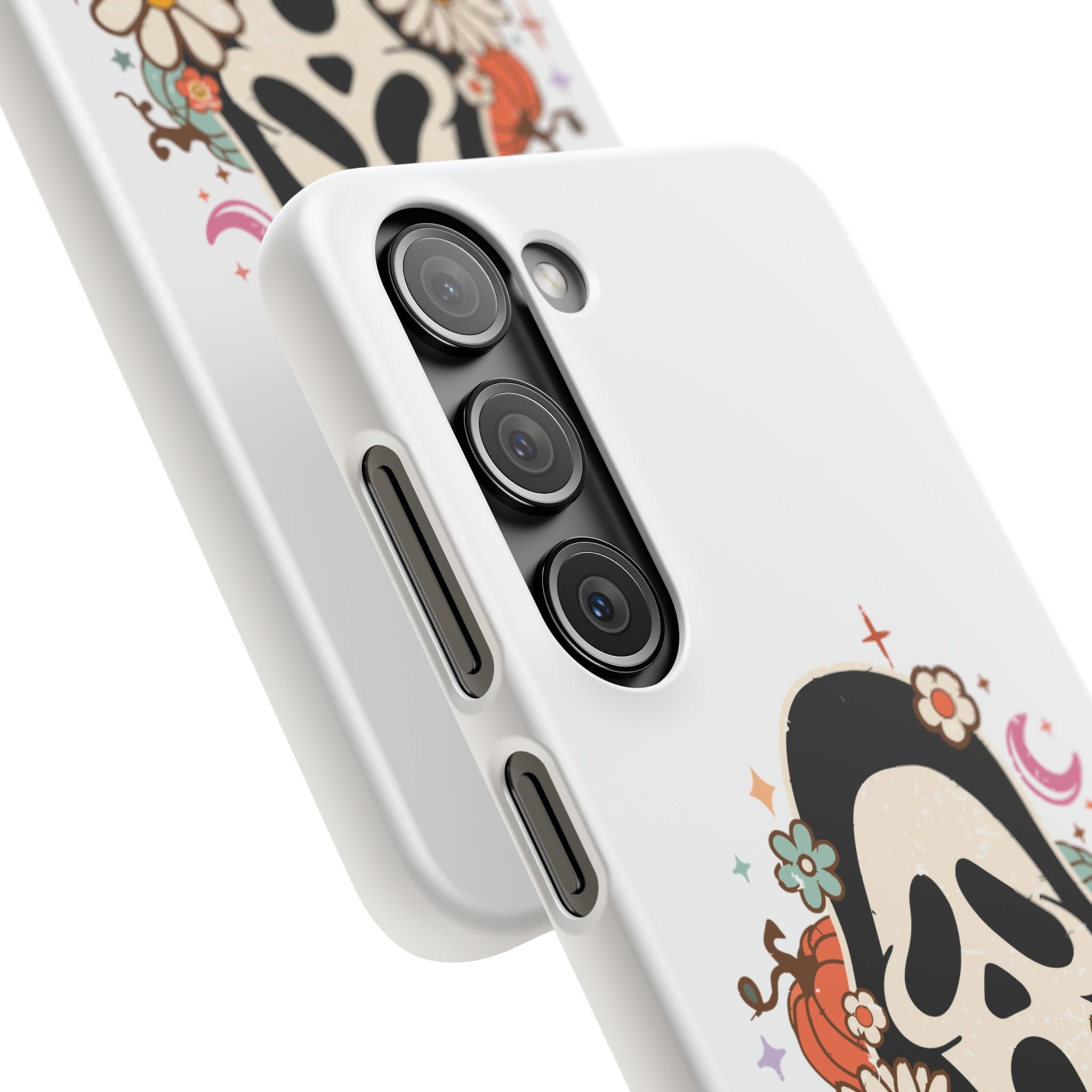 Scream Floral Phone Case — Cute Spooky Halloween Snap Case