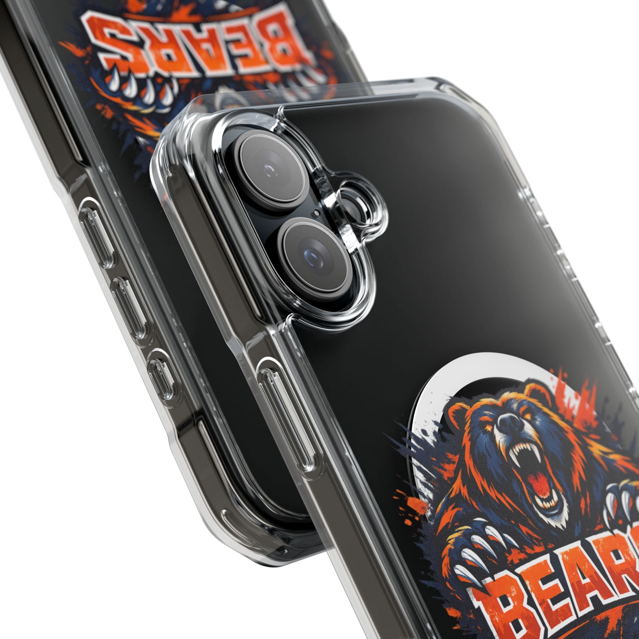 Clear Magnetic Phone Case — Fierce Bears Logo Protective Cover