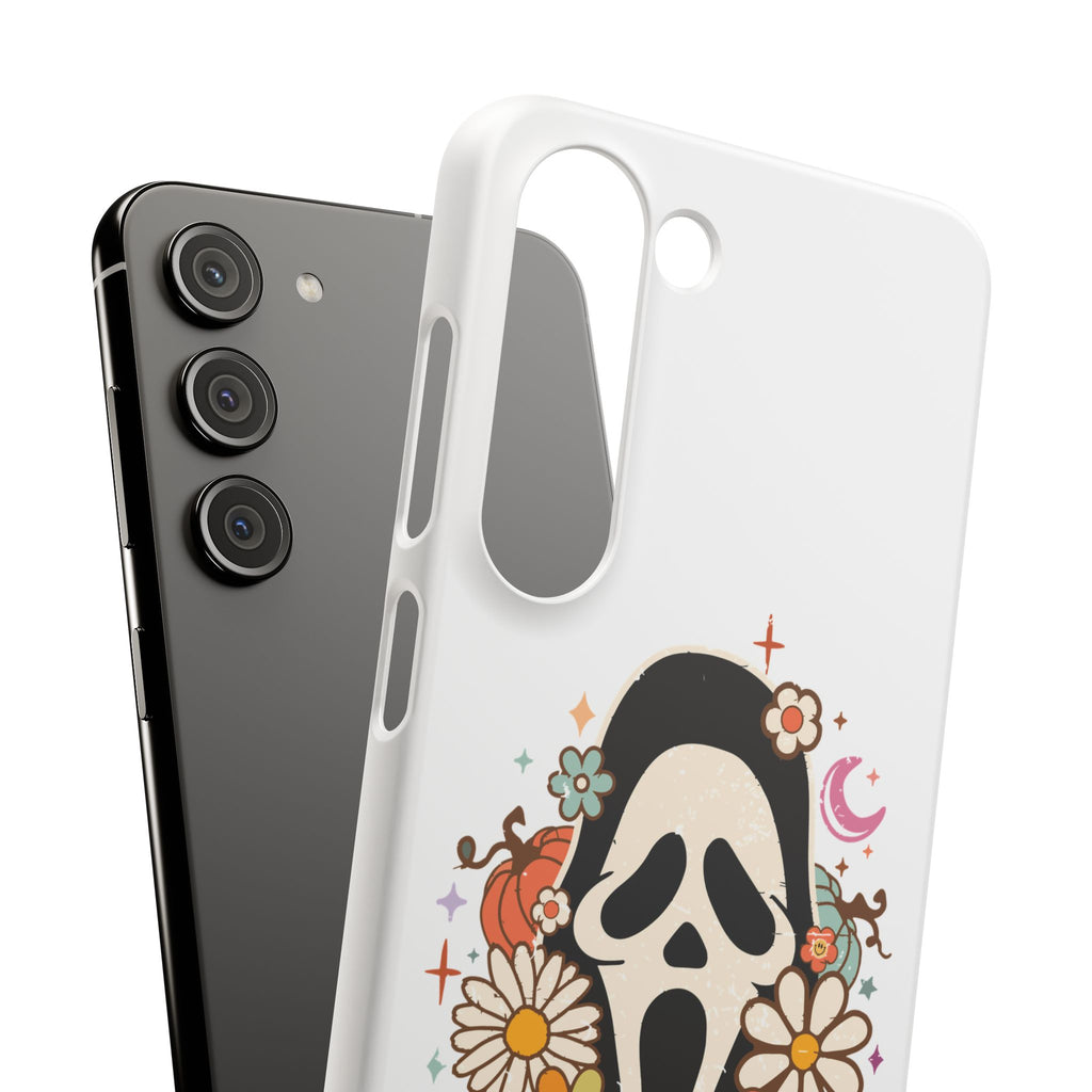 Scream Floral Phone Case — Cute Spooky Halloween Snap Case
