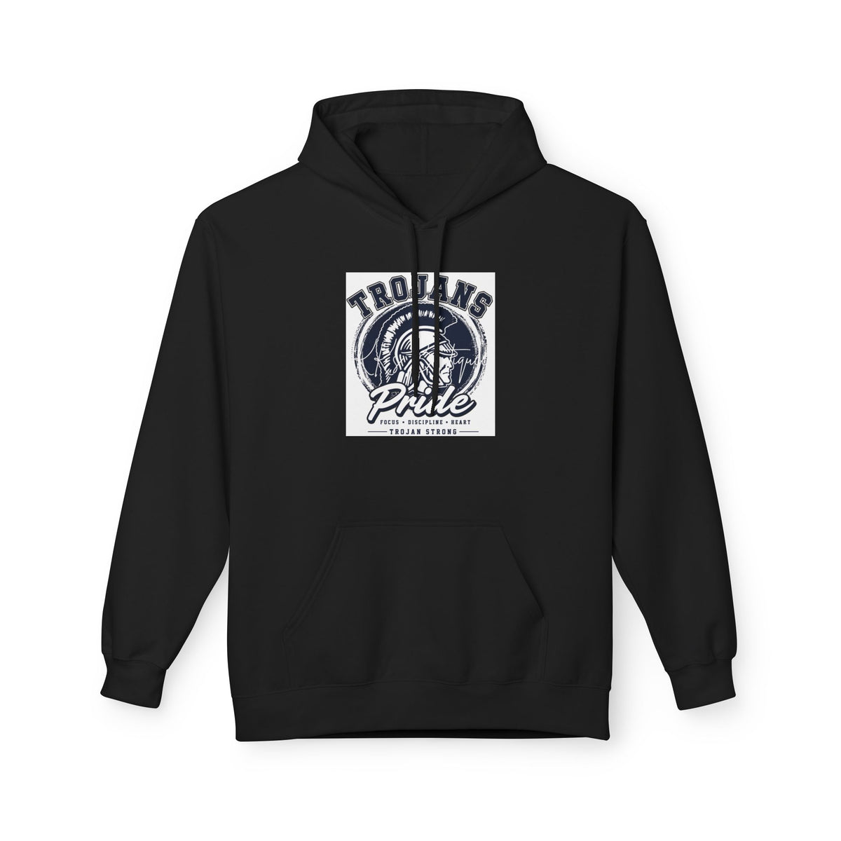 T-shirt Hoodie: Trojans Pride Vintage Logo Hoodie — School Spirit Sweatshirt