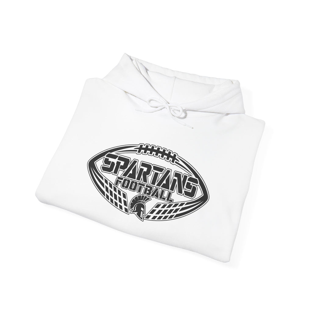 Football Hoodie — Spartans Football Vintage Logo