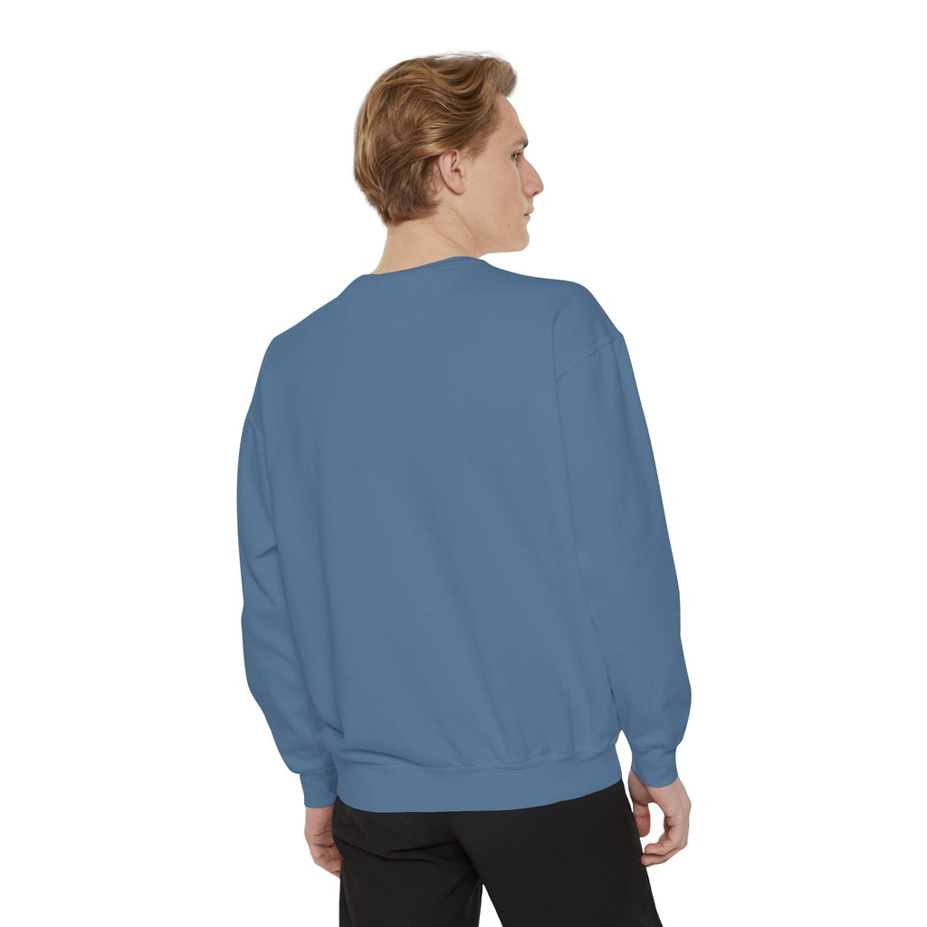 Spooky Vibes Sweatshirt — Halloween Retro Checkerboard Graphic