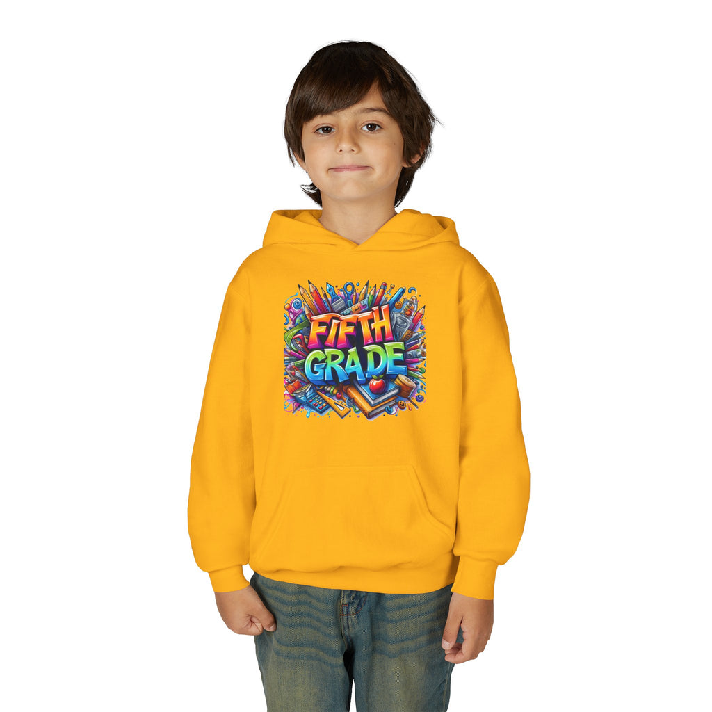 Fifth Grade Kids Hoodie — Colorful Back-to-School Sweatshirt