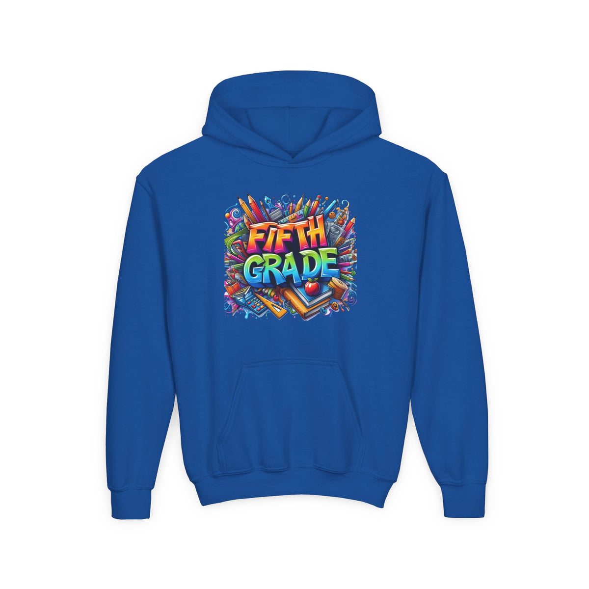 Fifth Grade Kids Hoodie — Colorful Back-to-School Sweatshirt