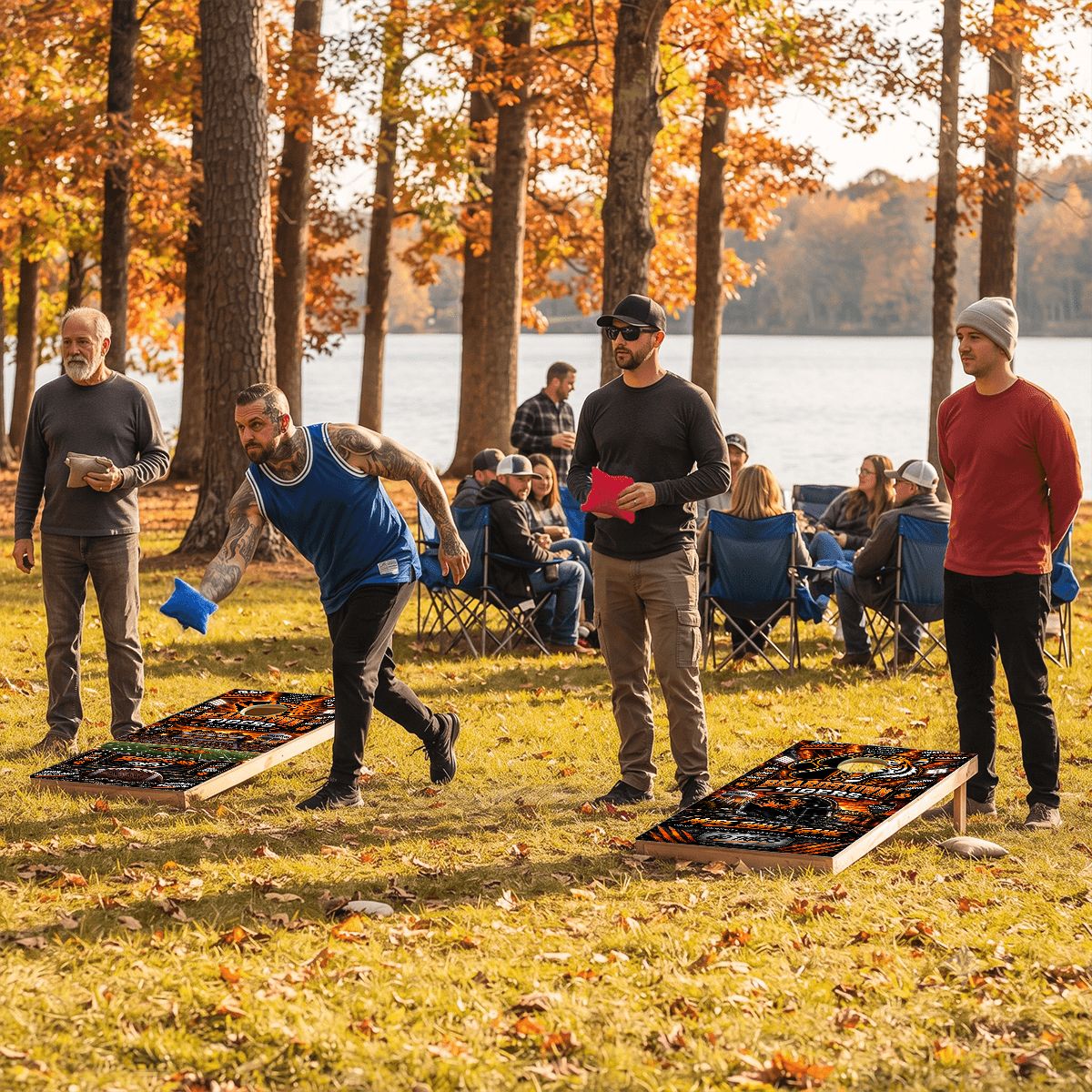 Cornhole Boards Game Set Beardstown Tigers