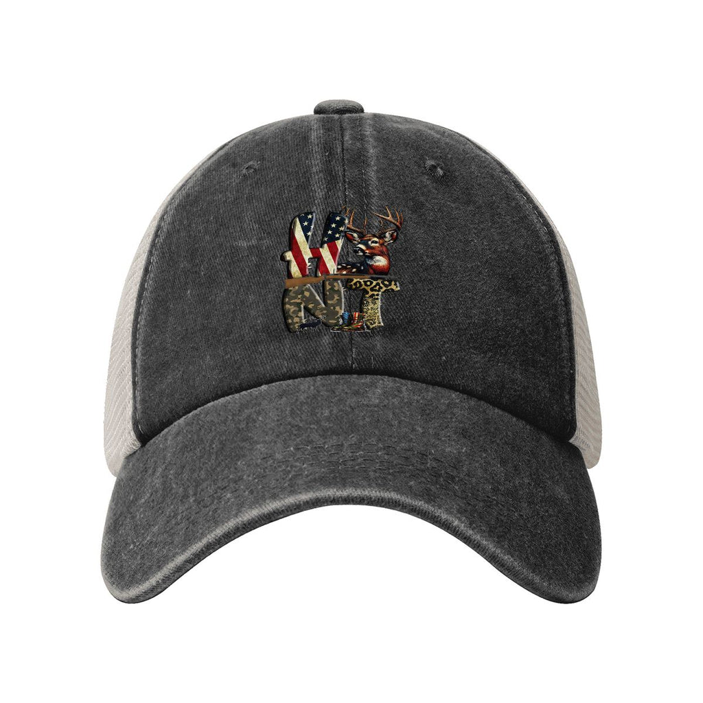 Washed Denim Mesh Cap (Made in USA) A08VI24050611