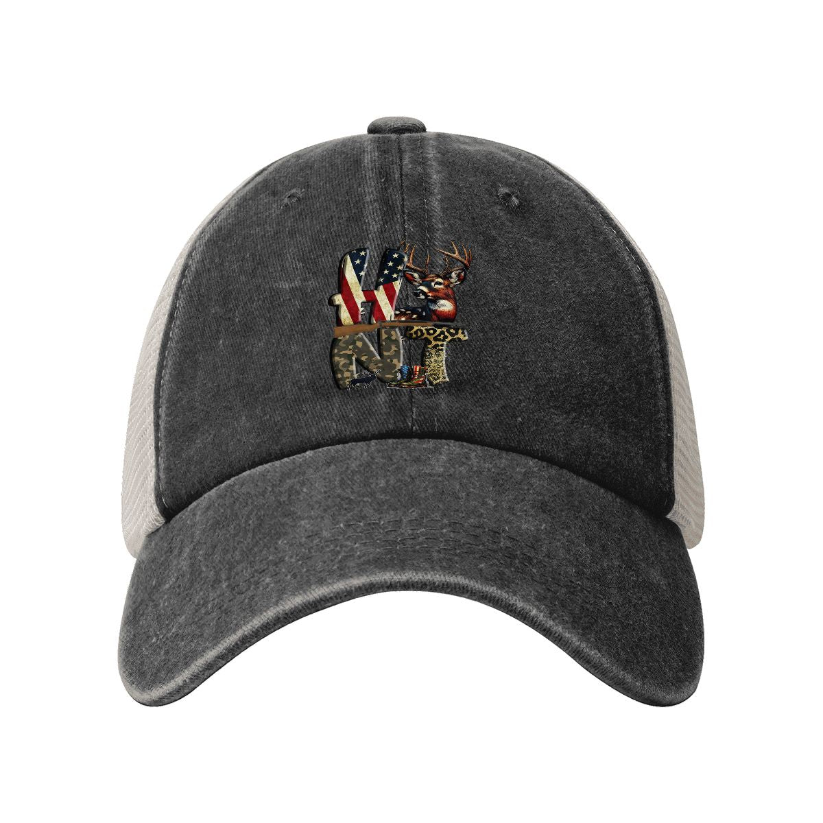 Washed Denim Mesh Cap (Made in USA) A08VI24050611