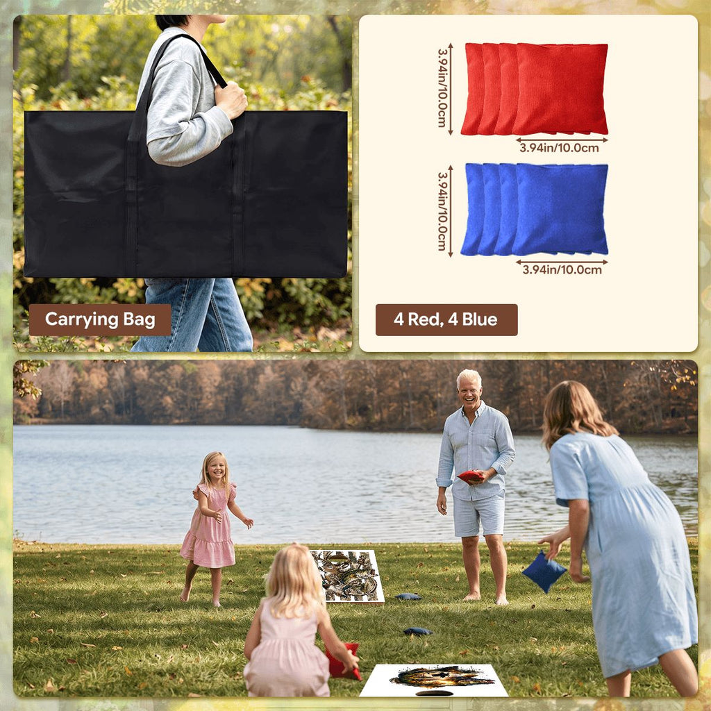 Cornhole Boards Game Set DeerFish 70