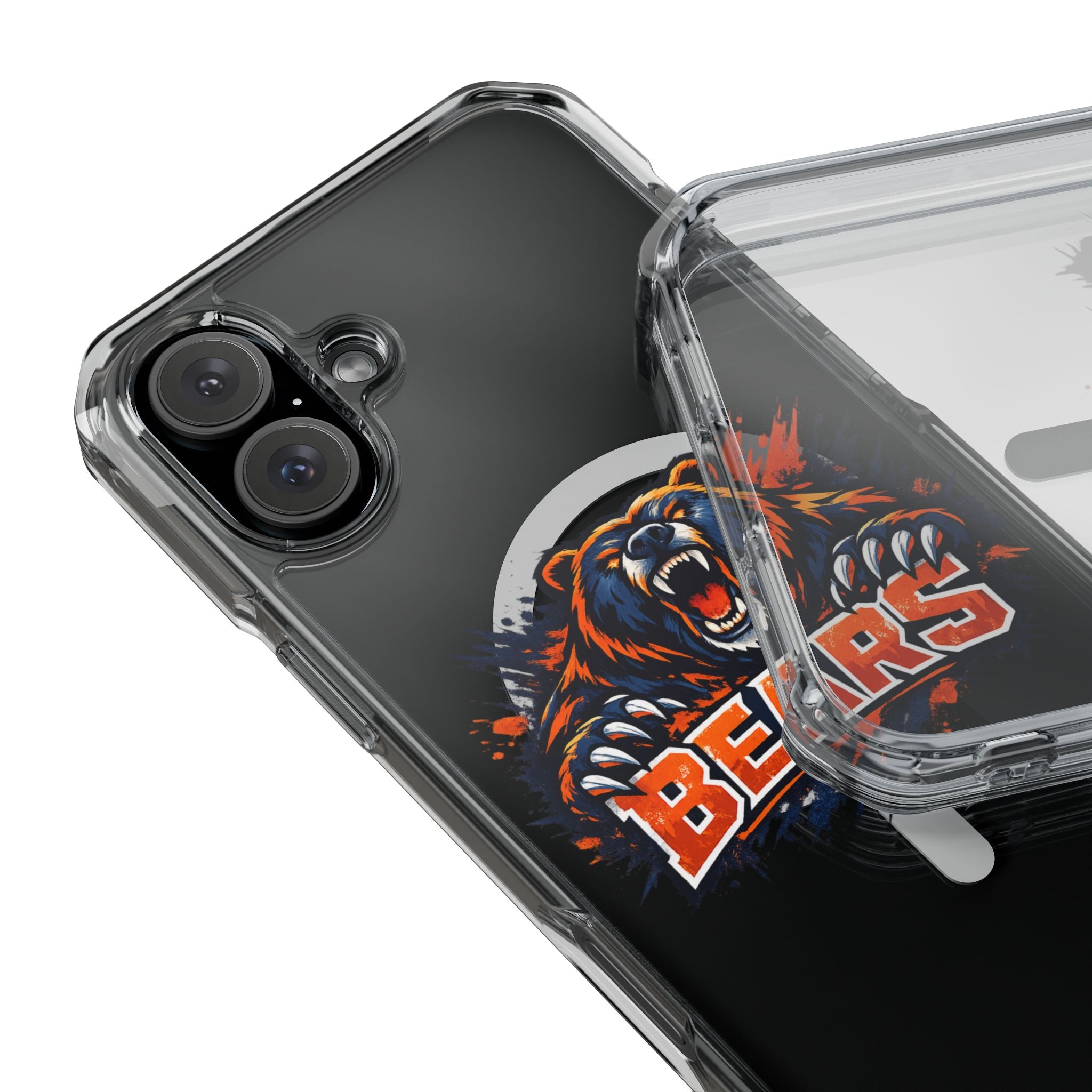 Clear Magnetic Phone Case — Fierce Bears Logo Protective Cover