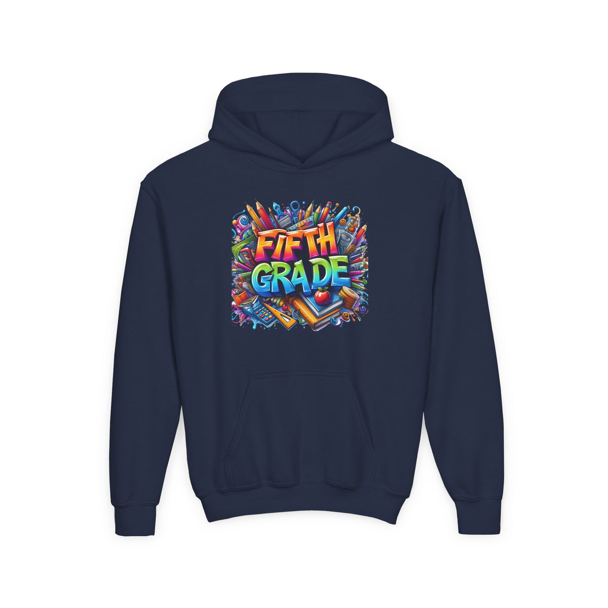 Fifth Grade Kids Hoodie — Colorful Back-to-School Sweatshirt