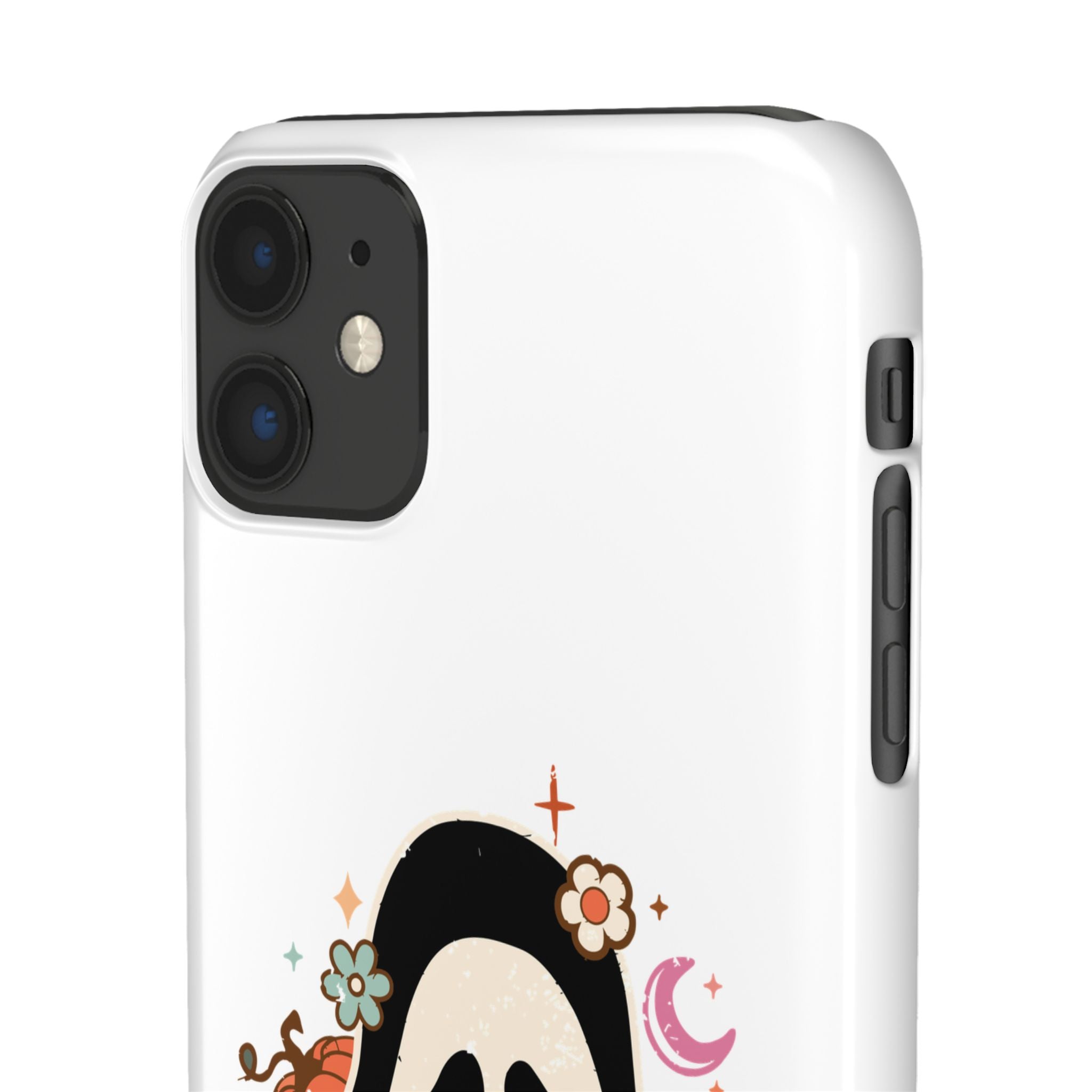Scream Floral Phone Case — Cute Spooky Halloween Snap Case