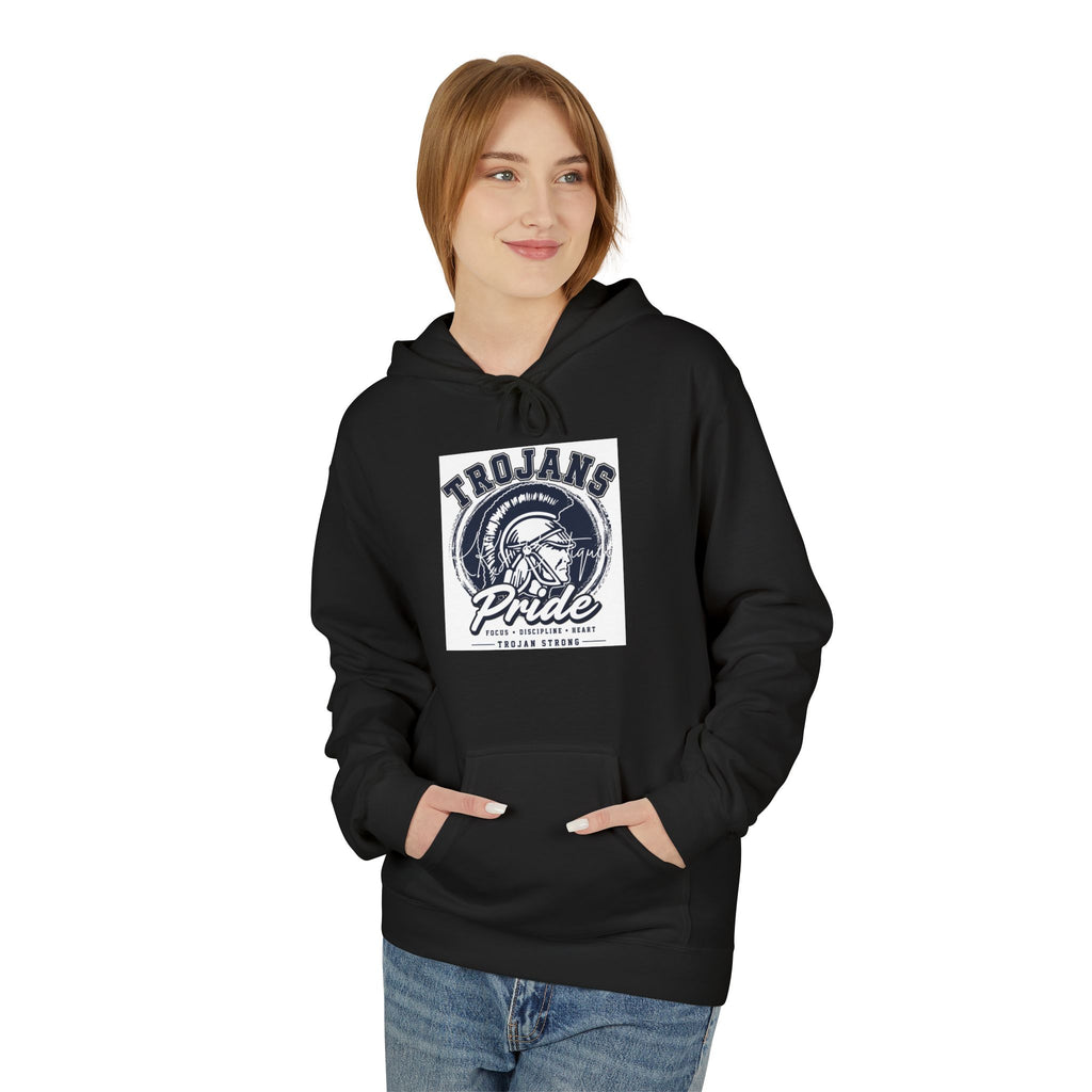 T-shirt Hoodie: Trojans Pride Vintage Logo Hoodie — School Spirit Sweatshirt