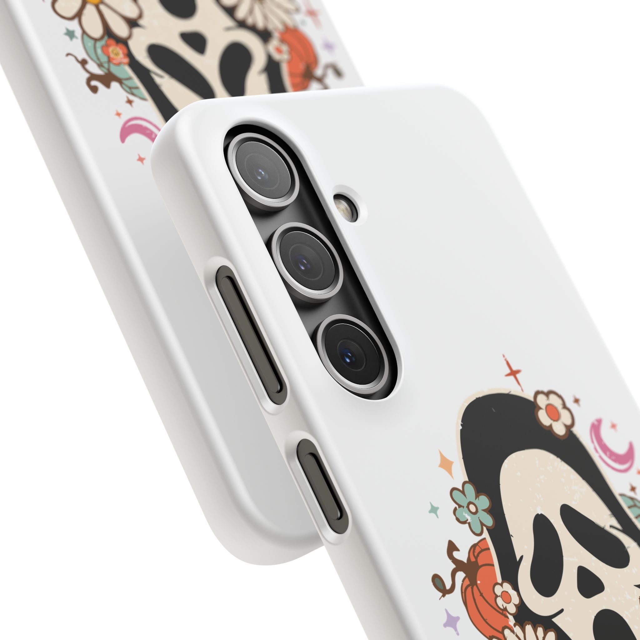 Scream Floral Phone Case — Cute Spooky Halloween Snap Case