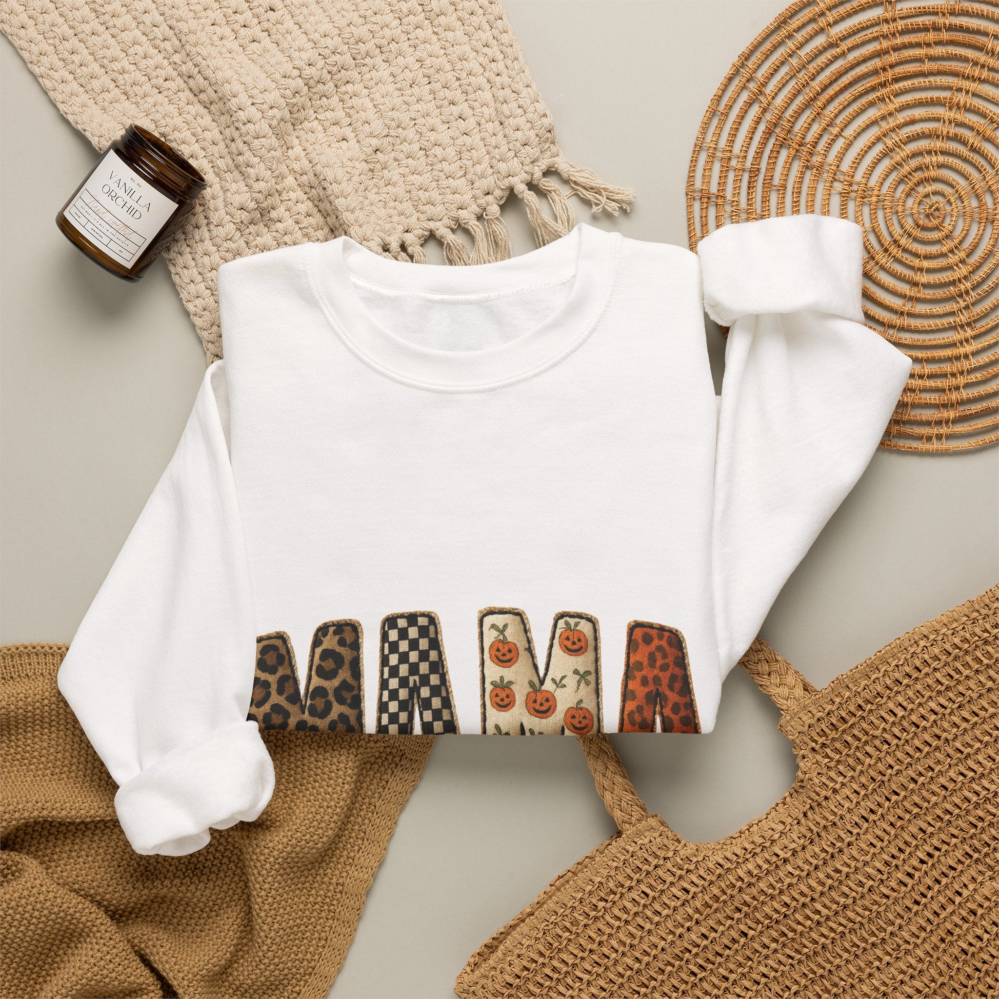 Mama Leopard & Floral Crewneck Sweatshirt — Trendy Mother's Day Pullover