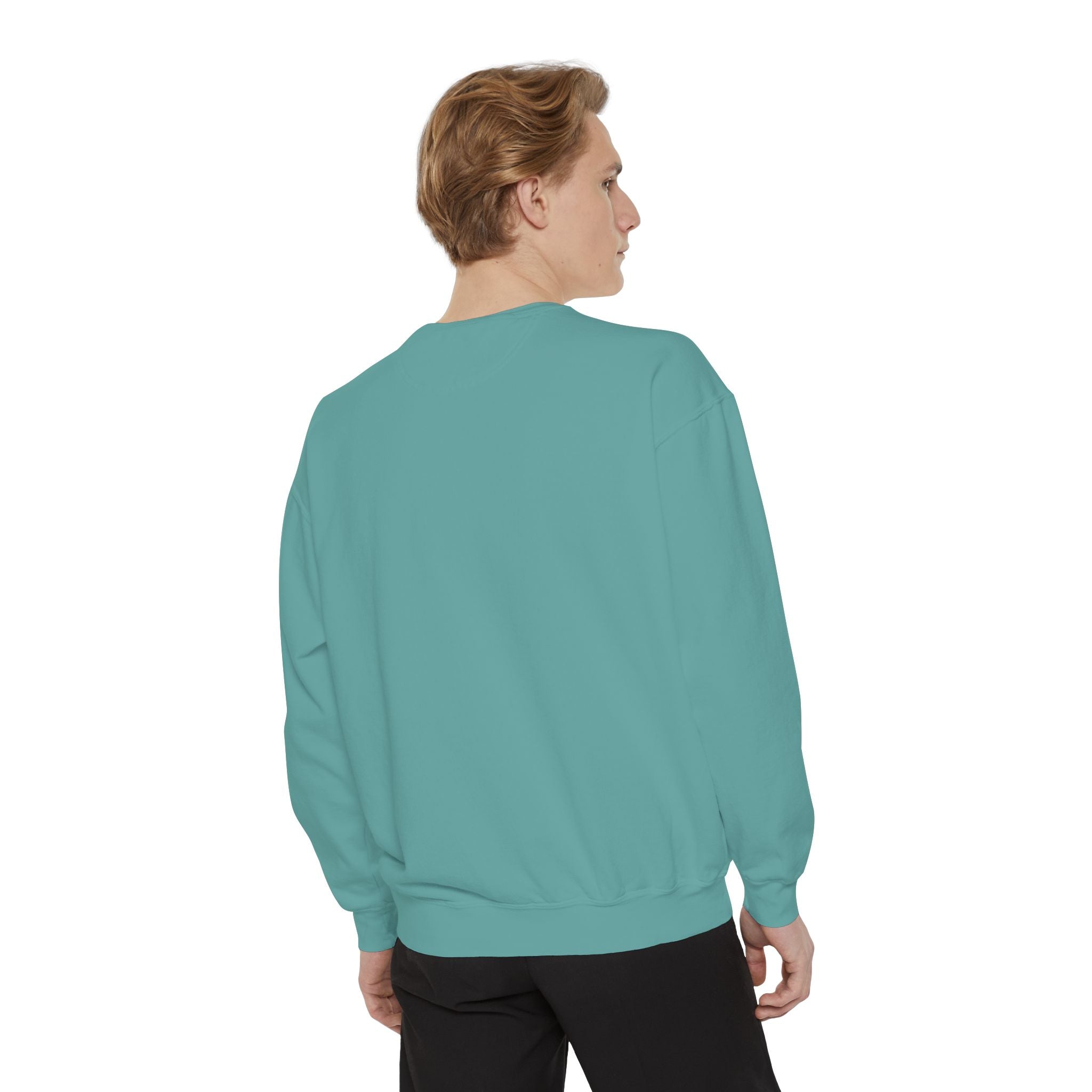 Spooky Vibes Sweatshirt — Halloween Retro Checkerboard Graphic