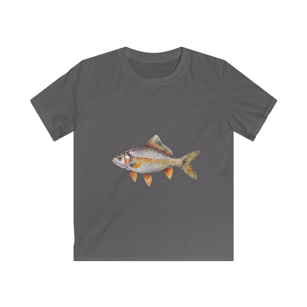 Kids Fish Tee — Cute Realistic Roach Fish Graphic T-Shirt for Young Anglers