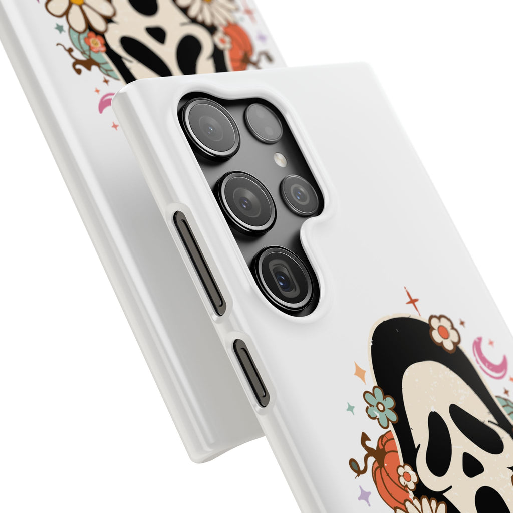 Scream Floral Phone Case — Cute Spooky Halloween Snap Case